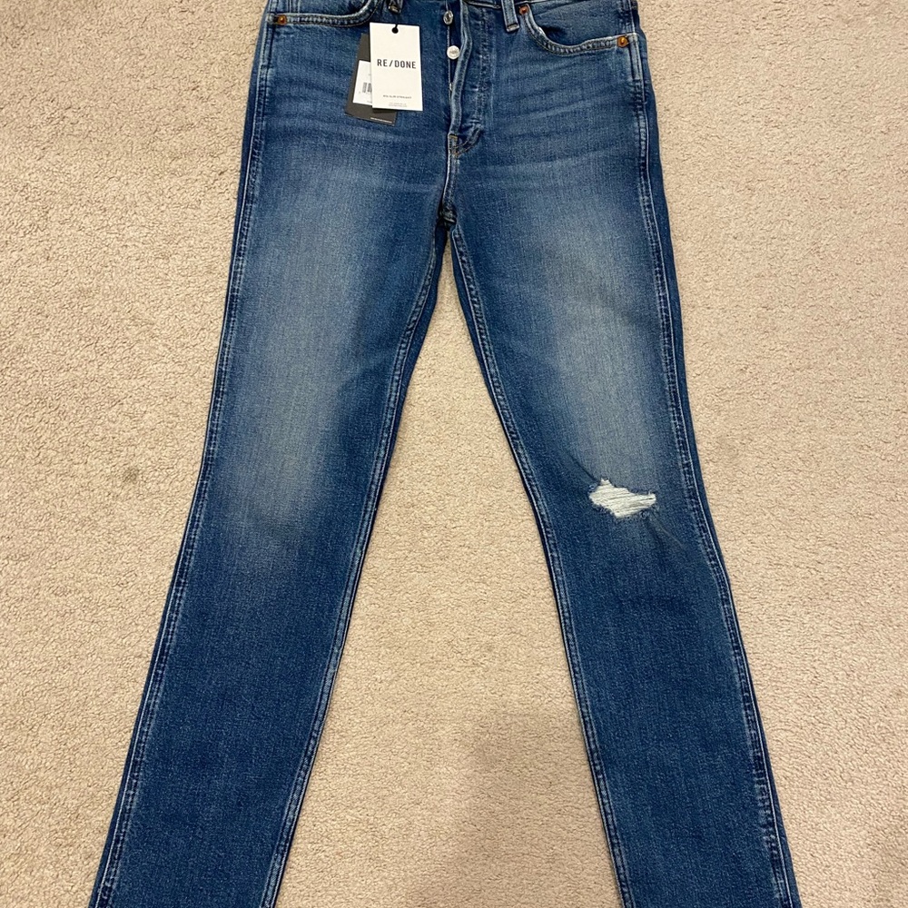 Re/done 80s slim straight jeans 27